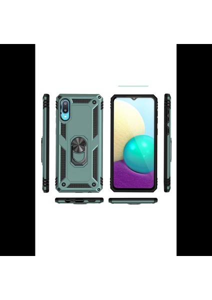 Samsung Galaxy A02 Kılıf Sofya Yüzüklü Silikon Kapak modelleri