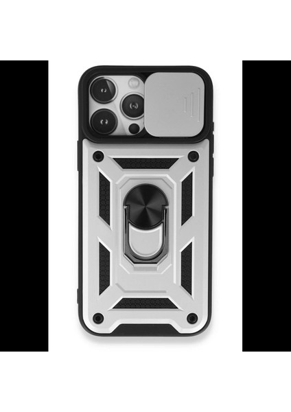 iPhone 15 Pro Max Kılıf Pars Lens Yüzüklü Silikon