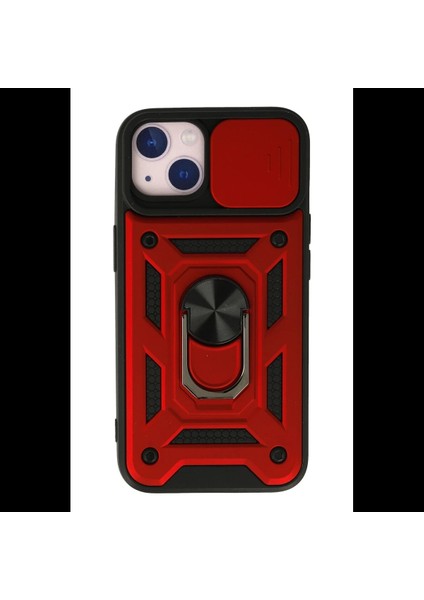 iPhone 15 Kılıf Pars Lens Yüzüklü Silikon