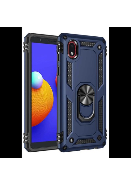 Samsung Galaxy A01 Core Kılıf Sofya Yüzüklü Silikon Kapak