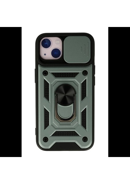 iPhone 15 Kılıf Pars Lens Yüzüklü Silikon