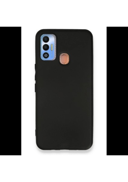 Tecno Spark 7t Kılıf First Silikon - Siyah