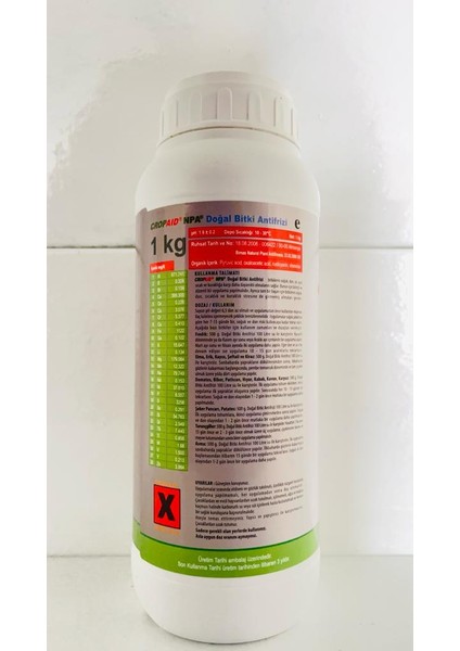 Soğuklara Karşı Cropaid Npa Doğal Bitki Antifrizi 1 kg fiyatları
