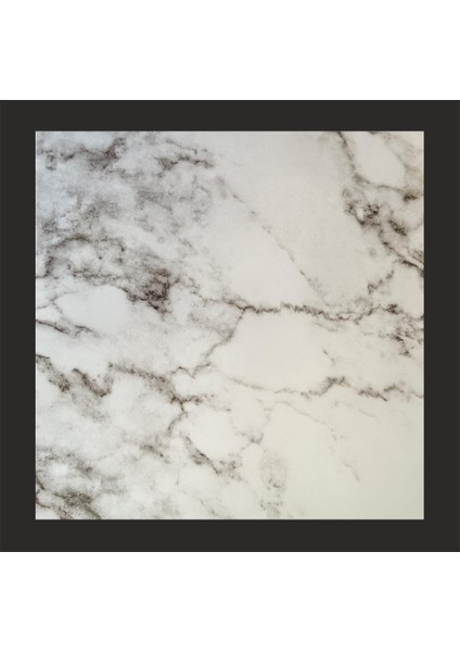 30X30 cm Pvc Duvar Karosu 4'lü Siyah Beyaz Mermer Desenli Banyo&mutfak