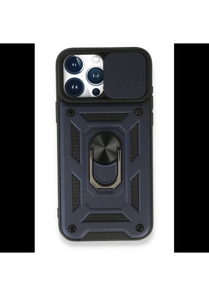 iPhone 15 Pro Max Kılıf Pars Lens Yüzüklü Silikon