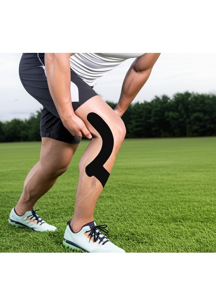 Siyah Sporcu Ağrı Bandı Kas ve Eklem Ağrıları Için Yüz & Vücut Uyumlu Esnek ve Nefes Alabilir 5x5 cm modelleri