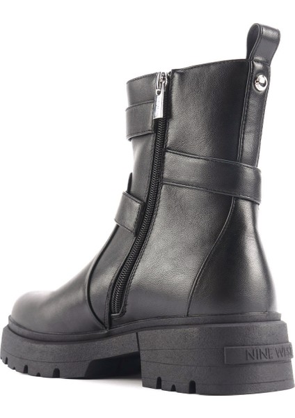 FERANA 4PR Siyah Kadın Biker Bot