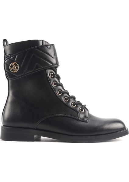 Valerıa 4pr Siyah Kadın Düz Bot