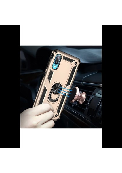 Samsung Galaxy A02 Kılıf Sofya Yüzüklü Silikon Kapak