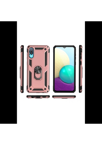 Samsung Galaxy A02 Kılıf Sofya Yüzüklü Silikon Kapak modelleri