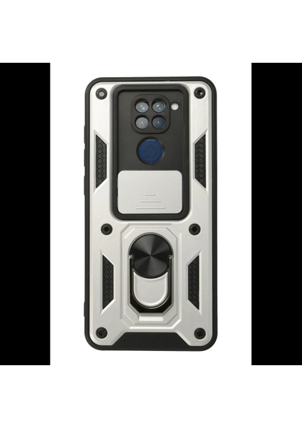 Xiaomi Redmi Note 9 Kılıf Pars Lens Yüzüklü Silikon