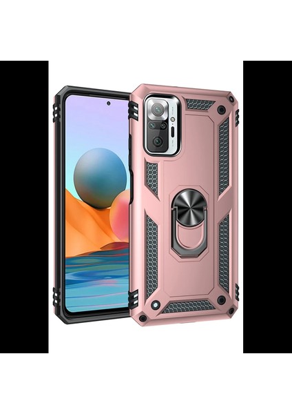 Xiaomi Redmi Note 10 Pro Kılıf Sofya Yüzüklü Silikon Kapak