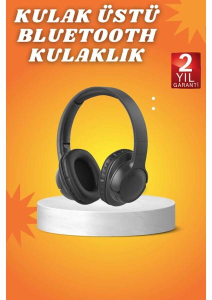 Ds-Derin Kablosuz Bluetooth Kulaklık Kulak Üstü Mikrofonlu 5.0 Bluetooth Anc Özelliği