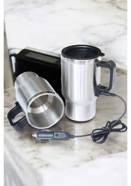 Ds-Derin Araç Içi Çelik Su Isıtıcı Termos Bardak Çakmak Girişli Kupa Görünümlü indirimleri