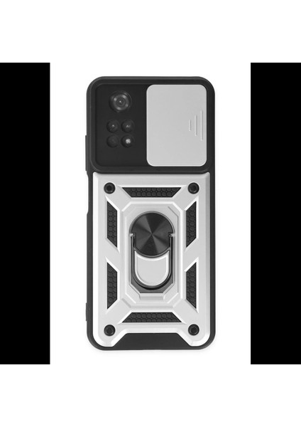 Xiaomi Poco M4 Pro 4g Kılıf Pars Lens Yüzüklü Silikon