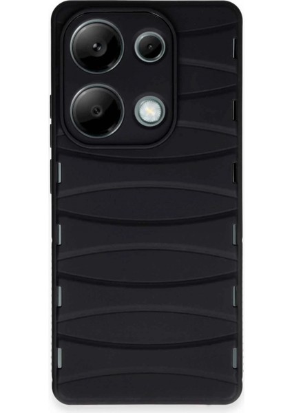 Xiaomi Redmi Note 13 Pro 4g Kılıf Bibercas Silikon Kapak - Siyah