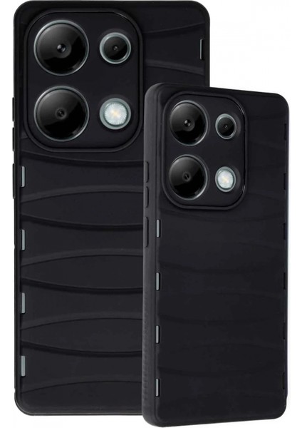 Xiaomi Redmi Note 13 Pro 4g Kılıf Bibercas Silikon Kapak - Siyah modelleri