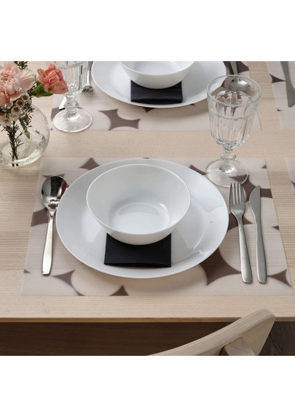 Varklynne Amerikan Servis Desenli Siyah Beyaz 36 x 29 cm fırsatları