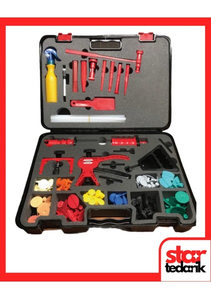 Boyasız Göçük Düzeltme Seti 146 Parça (Tabanca, Vantuz, Metal Çekiç Ucu Yoktur)