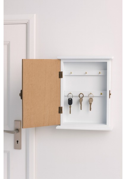 Dekoratif Ahşap Anahtarlık Kutusu – Welcome Yazılı Duvar Askılığı BR-6631 fiyatları