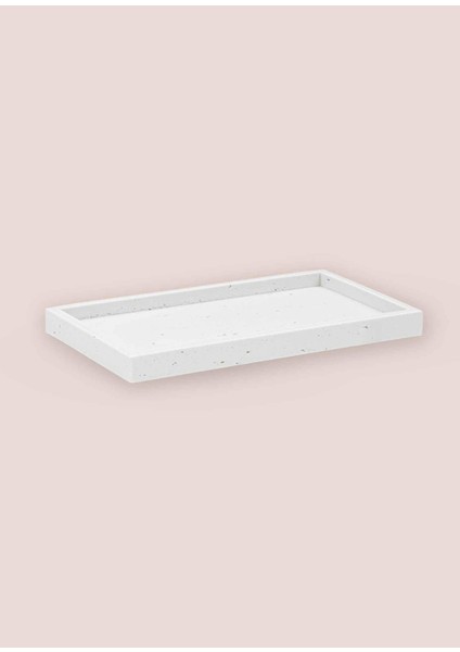 Travertine Banyo Tepsisi Beyaz 28X16X3 cm indirimleri