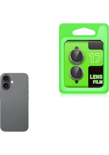Apple Iphone 17 Lopard Cl-07 Lens Koruma Parlak Renkli Kamera Koruyucu