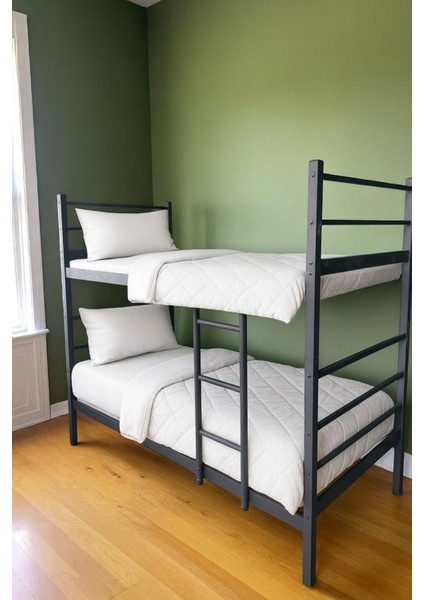 Miralay Metal 2 Katlı Bölünebilir Demonte Ranza - Siyah modelleri