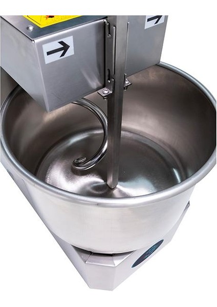 15 kg Komple Paslanmaz Gövde Spiral Hamur Yoğurma Makinesi 380V