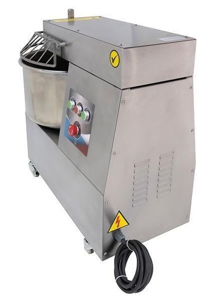 25 kg Komple Paslanmaz Gövde Spiral Hamur Yoğurma Makinesi 380V
