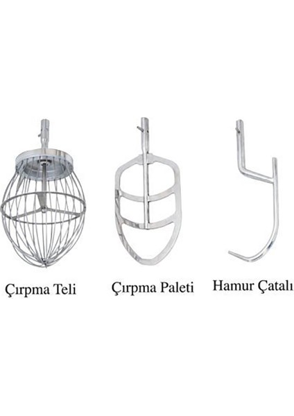 Hız Kontrollü 10 Litre Planet Mikser 220 Volt