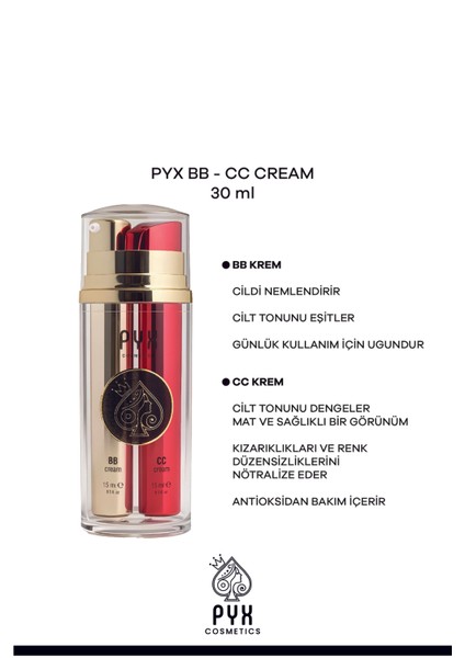 Bb - cc Cream Ton Dengeleyici ve Kapatıcı Etki 2in1 - 15X15 ml fırsatları