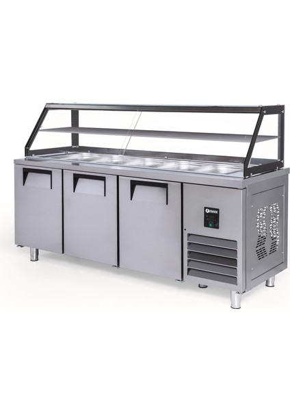 Servis Buzdolabı 515 Lt 3 Kapılı Camlı indirimleri