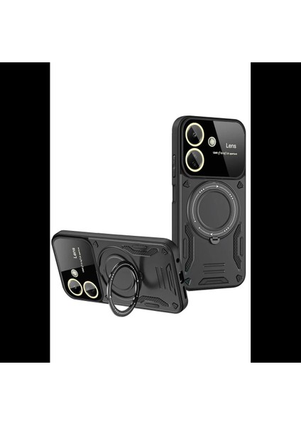 Xiaomi Redmi 13C Kılıf Joy Lens Standlı Kapak