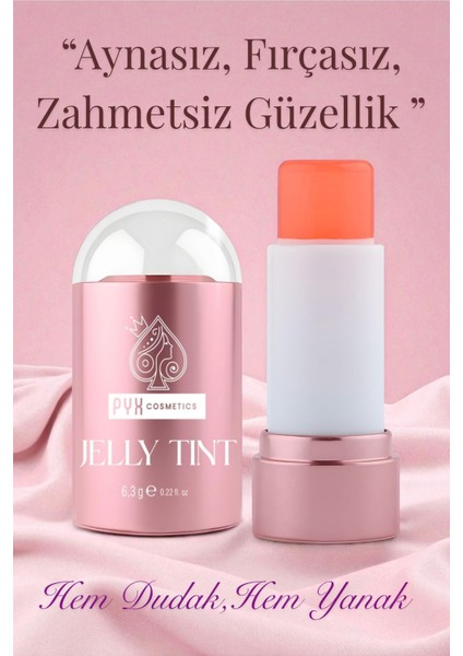 Jelly Tint / Dudak ve Yanak Renklendirici Jel Allık - 3 Mercan Kırmızı modelleri