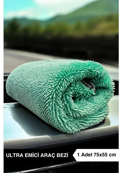 Torpedo Mikrofiber Orjinal Alman Üretimi 750 Gsm 75X55CM Çift Taraflı Süper Emici Araba Bezi