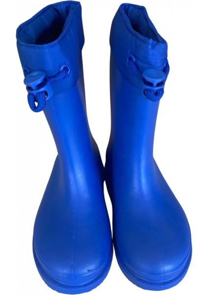 Konçlu Erkek Çocuk Yağmur Çizmesi 26-35 Mavi