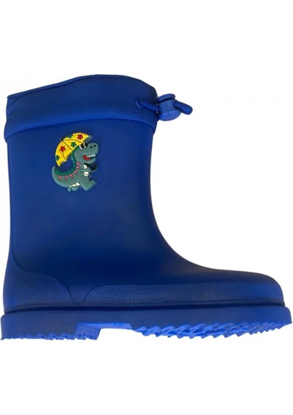 Konçlu Erkek Çocuk Yağmur Çizmesi 26-35 Mavi