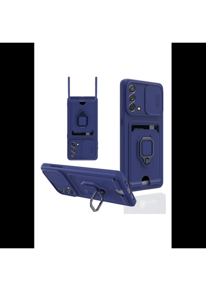 Oppo A74 4g Kılıf Zuma Kartvizitli Yüzüklü Silikon