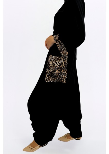 Otantik Bohem Şalvar- Viskon Kumaş Rahat Kalıp Leopar Cepli Bohem Otantik Tarzı Kadın Şalvar fiyatları