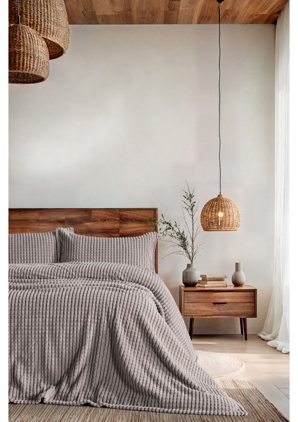 Mila Battaniye Seti Çift Kişilik Vizon