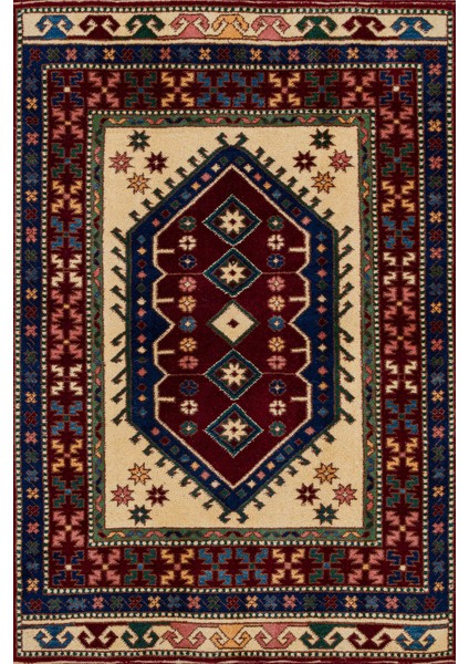 Bordo Göbekli Modern Etnik Desenli Halı | Makinada Yıkanabilir | Hav Toz Vermez | Leke Tutmayaz | Kaymaz Taban | Dijital Makine Baskı | Salon Yolluk Mutfak Halısı