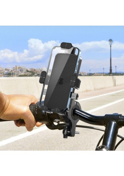 Darbe emici telefon tutucu motor bisiklet scooter bisiklet için 360 dönebilen tutucu Motosiklet için