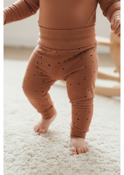 Yüksek Bel Pantolon Bebek Cosmos Pembe Organik Pamuk modelleri