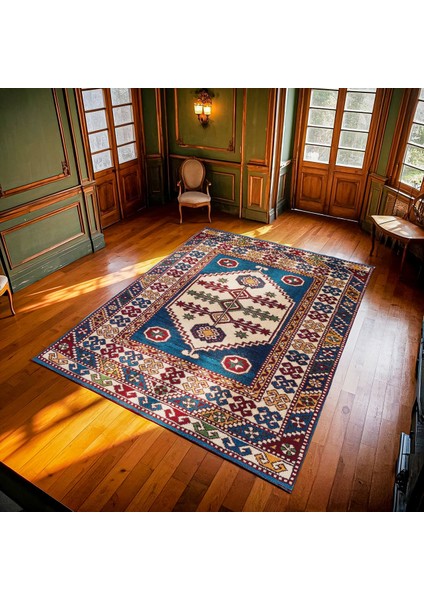 Bordo Göbekli Modern Etnik Desenli Halı | Makinada Yıkanabilir | Hav Toz Vermez | Leke Tutmayaz | Kaymaz Taban | Dijital Makine Baskı | Salon Yolluk Mutfak Halısı modelleri