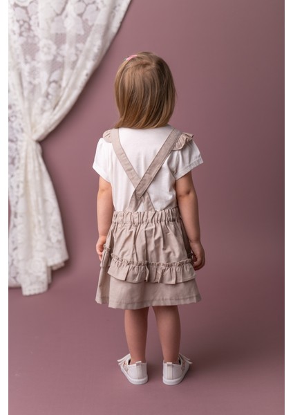 Kız Bebek Bej Love Pullu Jile ve T-Shirt Takım (9 Ay - 4 Yaş ) fiyatları