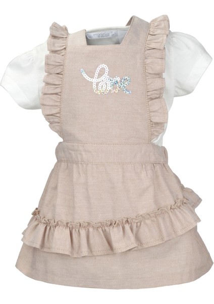 Kız Bebek Bej Love Pullu Jile ve T-Shirt Takım (9 Ay - 4 Yaş ) fırsatları