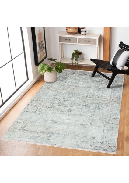 Gri Göbekli Modern Etnik Desenli Halı | Makinada Yıkanabilir | Hav Toz Vermez | Leke Tutmayaz | Kaymaz Taban | Dijital Makine Baskı | Salon Yolluk Mutfak Halısı fırsatları