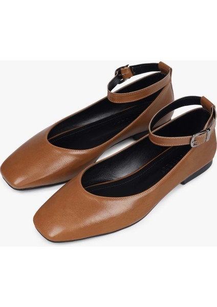 Kadın Melor Karamel Cilt Babet modelleri