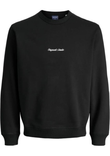 Jack&jones 12282893 Jornorrebro Emb Sweat Black Erkek Sweatshirt fırsatları