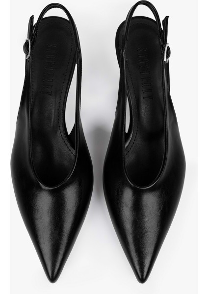 Kadın Luna Siyah Cilt Stiletto fiyatları
